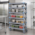 Thumbnail image #3 for Quantum Millenia 5-Shelf Mobile Polymer Shelving Starter Unit, 60