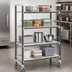 Thumbnail image #3 for Cambro Camshelving Elements XTRA High Density Mobile Starter Unit, 18 x 48 x 78-1/4 Inch, 4-Tier Solid Shelving