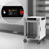 Thumbnail image #4 for Metro HotBlox™ Wide 8-Pan Insulated Heated Holding Cabinet, Half-Height Mobile, Digital Touchscreen, Clear Door
