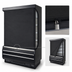 Thumbnail image #3 for Turbo Air SC-50B Locking Fabric Security Cover for TOM-50B-N Open Display Merchandiser, Black Trim