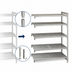 Thumbnail image #4 for Cambro Camshelving® Premium 5-Shelf Vented Add-On Polymer Shelving Unit, 60