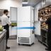 Thumbnail image #3 for Beverage-Air 1-Section Pass-Thru Reach-In Refrigerator with 4 Solid Half Doors, Bottom-Mounted, 18.38 Cu. Ft.