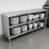 Thumbnail image #3 for John Boos 144-Inch x 18-Inch Open Front Dish Storage Cabinet