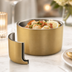 Thumbnail image #3 for American Metalcraft 17 oz. Round Double Wall Stainless Steel Serving Bowl, Satin Gold Finish