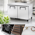 Thumbnail image #3 for 48-Inch 2-Section Undercounter Solid Door Freezer with Hydrocarbon Refrigerant