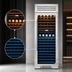 Thumbnail image #4 for True Residential 1-Section Dual-Temperature Refrigerated Wine Cooler with 150-Bottle Capacity and Right-Hinged Glass Door
