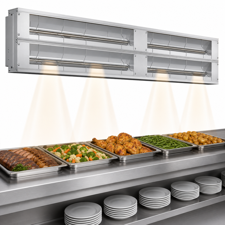 Product image #3 for Hatco Glo-Ray 144-Inch Double Lighted Infrared Strip Heater