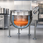 Thumbnail image #3 for Crown DLT-20F 20 Gallon Direct Steam Full Jacketed Tilting Kettle