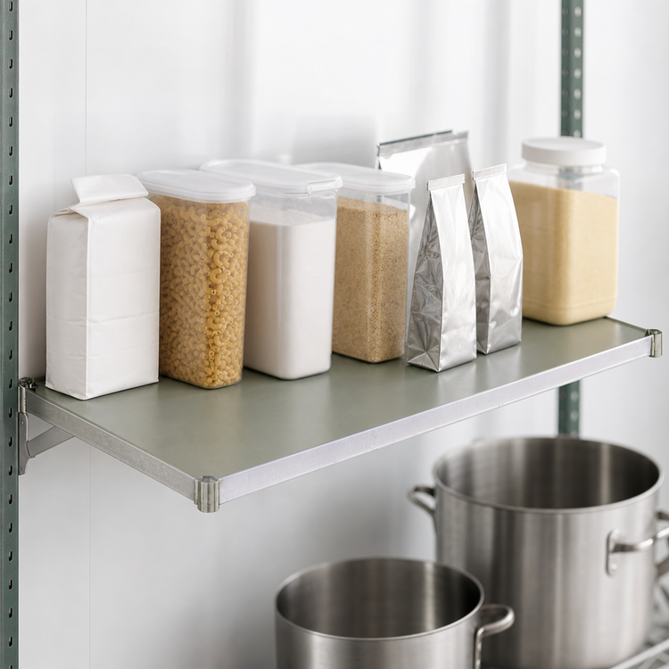 Product image #3 for Eagle Group Valu-Gard Solid Shelf, 54 x 14 Inches, Marine Edge, Green Epoxy-Coated Galvanized Steel