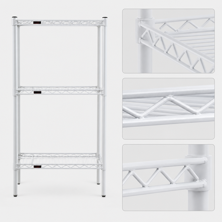 Product image #3 for Eagle Group Stand-Outs 72-Inch x 24-Inch White Epoxy Wire Decorative Shelf with QuadTruss Design