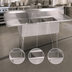 Thumbnail image #3 for John Boos E-Series 3-Compartment Stainless Steel Sink with Left and Right Drainboards, 108-Inch