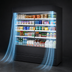 Thumbnail image #3 for 72-Inch Vertical Air Curtain Merchandiser Open-Air Cooler with 8 Adjustable Shelves