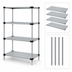 Thumbnail image #3 for Quantum 4-Shelf Solid Stainless Steel Shelving Starter Kit, 72 x 21 x 54 Inches