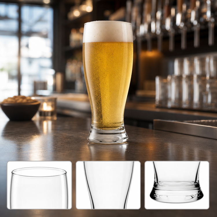 Product image #3 for Anchor Hocking Barbary 16 oz Stemless Clear Glass Pilsner Beer Glass