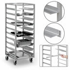 Thumbnail image #3 for Channel Manufacturing AUR-12 Mobile Adjustable Aluminum Universal Pan Rack, 12-Pan Capacity, 25.5 x 25.5 x 64 Inches