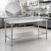 Thumbnail image #3 for BlendPort Deluxe Series Stainless Steel Work Table, 60 Inch W x 24 Inch D, with Backsplash and Undershelf