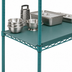 Thumbnail image #3 for QuadPLUS Solid Polymer Shelf Mat with QuadTruss Wire Frame, 48 x 24 Inches, Green, MICROGARD Antimicrobial Protection