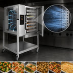 Thumbnail image #3 for AccuTemp Evolution E64403E120 SGL Boilerless Convection Steamer, Floor Model, Single Compartment, Digital Controls, 6-Pan, 440V 3-Phase