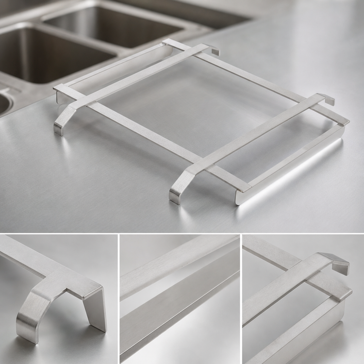 Product image #3 for John Boos Stainless Steel Replacement Dishtable Rack Slide for DT3B 18" x 18" Sink Bowls