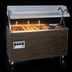 Thumbnail image #3 for Vollrath 2-Series Affordable Portable 3-Well Mobile Hot Food Station with Buffet Breath Guard, Lights, and Enclosed Storage Base