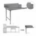 Thumbnail image #3 for Eagle Group BlendPort® 48-Inch Straight Right-Hand Clean Dishtable, 16-Gauge 300 Series Stainless Steel, 10-Inch Backsplash