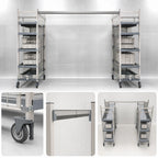 Thumbnail image #3 for Metro TOP-TRACK MXTTE21 End Unit Kit for Two 21-Inch-Wide Stationary Units, Polymer, Includes 8 86-Inch Posts