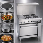 Thumbnail image #3 for Imperial (Middleby) Pro Series IR-4-G12T-E 36-Inch Electric Restaurant Range with 4 Round Elements, 12-Inch Thermostatic Griddle and Standard Oven