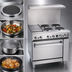 Thumbnail image #3 for Imperial Pro Series 36-Inch Electric Restaurant Range with 4 Round Elements, 12-Inch Thermostatic Griddle and Standard Oven