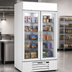 Thumbnail image #4 for Beverage-Air MarketMax Two-Section Reach-In Glass Door Freezer Merchandiser, White, Bottom-Mount, 35.08 Cu. Ft.