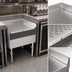 Thumbnail image #4 for Recessed Freestanding Underbar Drainboard with Top Drain and 3-Inch Backsplash, 12 x 21 x 32-1/2 Inches, Stainless Steel