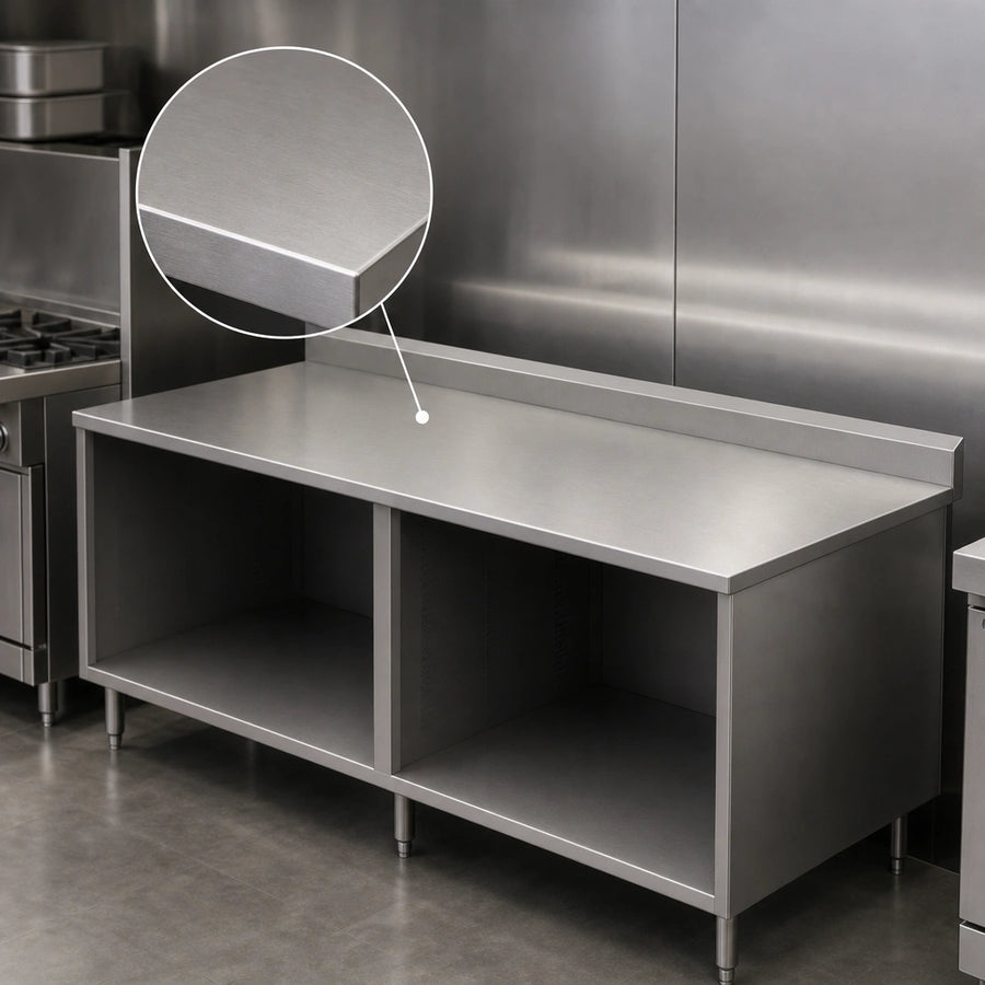 14-Gauge 304 Stainless Steel Top