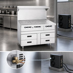 Thumbnail image #3 for Garland Arctic Fire GN17R53 53-Inch Two-Section Remote Refrigerated Drawer Base with 4 Self-Closing Drawers, Stainless Steel Exterior