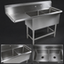 Thumbnail image #3 for John Boos Pro-Bowl 2-Compartment Stainless Steel Sink with Left Drainboard