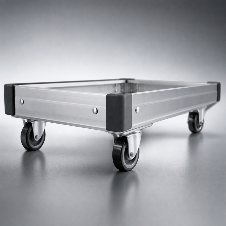 Product image #3 for Metro 48 Inch Wide x 18 Inch Deep Aluminum Truck Dolly Frame with Corner Bumpers
