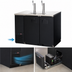 Thumbnail image #3 for Everest Refrigeration EBDS2-24 Two-Section Direct Draw Keg Refrigerator with Dual 3-Inch Draft Towers, 13 Cu. Ft., 49-Inch Wide, Black