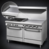 Thumbnail image #3 for Southbend S-Series 60-Inch Natural Gas Restaurant Range with 2 Open Burners, 48-Inch Thermostatic Griddle, Standard Oven, and Cabinet Base