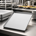 Thumbnail image #3 for American Metalcraft HMST12 Heavy-Duty Rectangular Stainless Steel Hammered Serving Tray