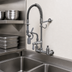 Thumbnail image #3 for T&S Brass MPY-8WCN-06-CR Mini Wall-Mount Pre-Rinse Faucet — 8-Inch Centers, 6-Inch Swing Nozzle, Low-Flow Spray Valve