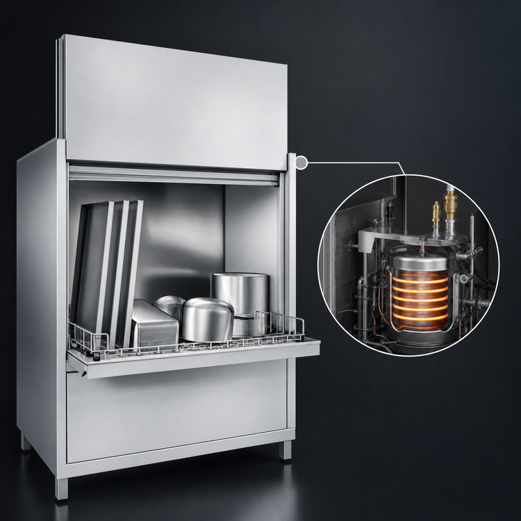 Product image #3 for MEIKO Point 2 Series FV 250.2 Front-Loading High-Temperature Pot & Pan Washer with Built-In Booster