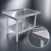 Thumbnail image #3 for Econo 12-Inch x 30-Inch Stainless Steel Equipment Stand with Galvanized Undershelf