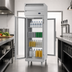 Thumbnail image #3 for Beverage-Air P-Series One-Section Pass-Thru Reach-In Refrigerator with 2 Glass Doors, 22.9 Cu. Ft., Standard Depth