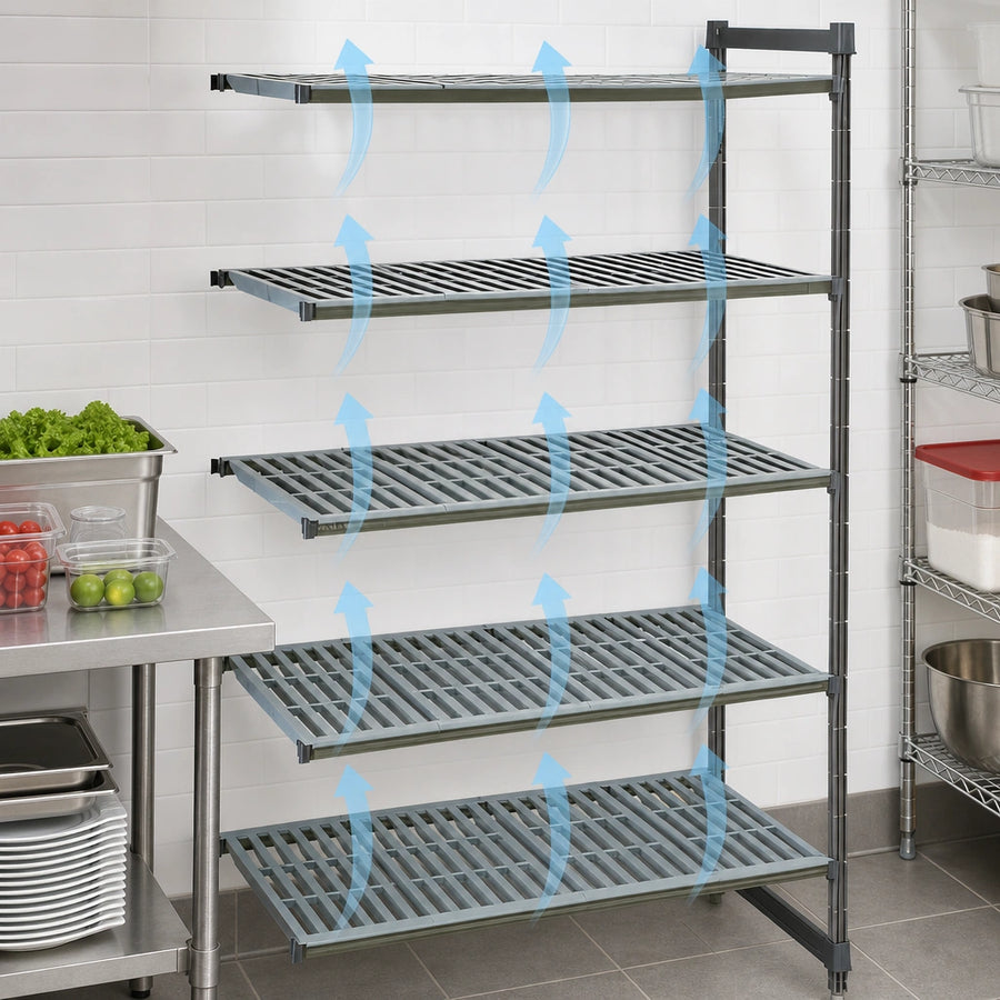 Five Vented Shelf Plates
