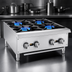 Thumbnail image #4 for General Heavy-Duty 24-Inch Countertop Gas Hot Plate with 4 Cast Iron Burners
