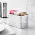 Thumbnail image #3 for Hammered Finish Stainless Steel Straight-Sided Square Sugar Packet Holder