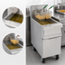 Thumbnail image #3 for Frymaster H55 High Efficiency 50 lb Gas Floor Fryer with Open Frypot