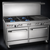 Thumbnail image #3 for Southbend Ultimate 60-Inch Gas Restaurant Range with 4 Star/Sauté Burners, 36-Inch Charbroiler, and 2 Standard Ovens