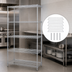 Thumbnail image #3 for Quantum Chrome Plated Wire Shelving Starter Kit, 72 x 21 x 86 Inches, 5 Shelves