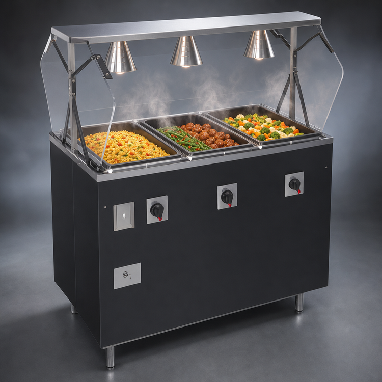 Product image #3 for Vollrath 2-Series Affordable Portable Deluxe 4-Well Mobile Hot Food Station