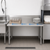 Thumbnail image #3 for John Boos Pro-Bowl 72-Inch Straight Clean Dish Table with Right-to-Left Operation and 10-Inch Backsplash