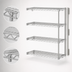 Thumbnail image #3 for Eagle Group 4-Tier Add-On Wire Shelving Unit with QuadTruss, 72